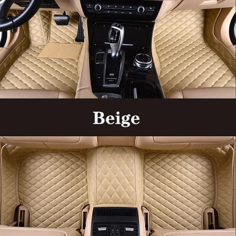 Car Floor Mats For Peugeot 206CC 206 CC T16 2000~2008 Leather Mat Carpets Rugs Protective Pad Set Interior Parts Car Accessories