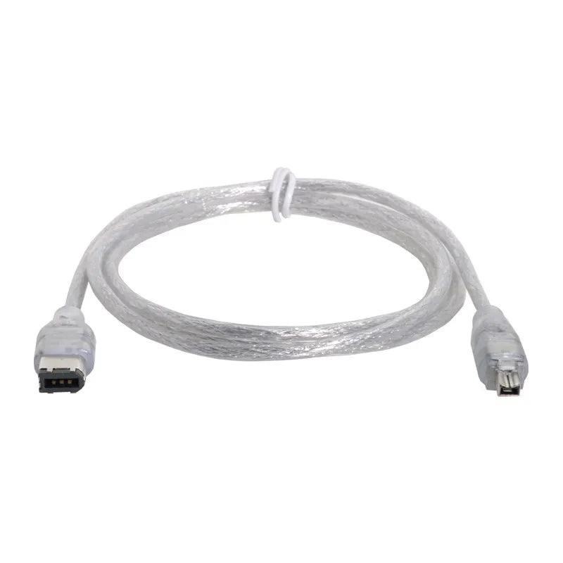 FireWire 1394 to USB Data Cable IEEE 1394 4 Pin to USB Mini Plug Firewire for MINI DV HDV camcorder to Edit for DV   PC Camera