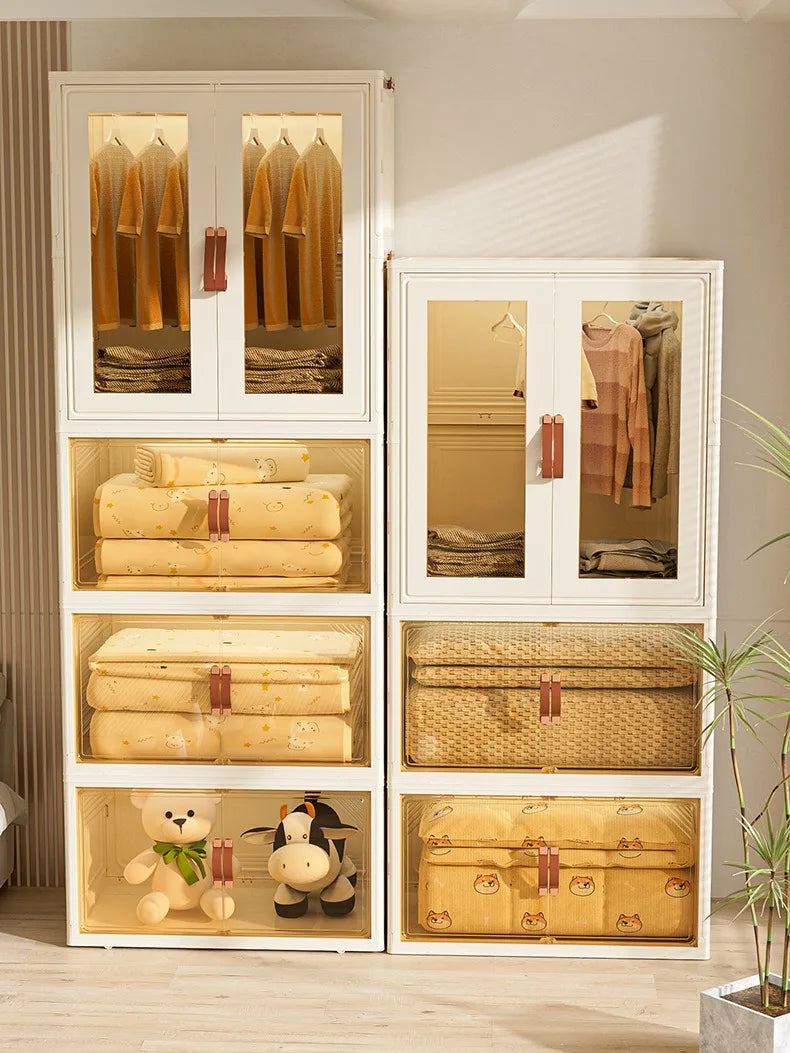 Household Floor Standing Baby Toys Clothes Hanging Clothes Locker Cabinet Large capacity Living Room Children's Wardrobe
