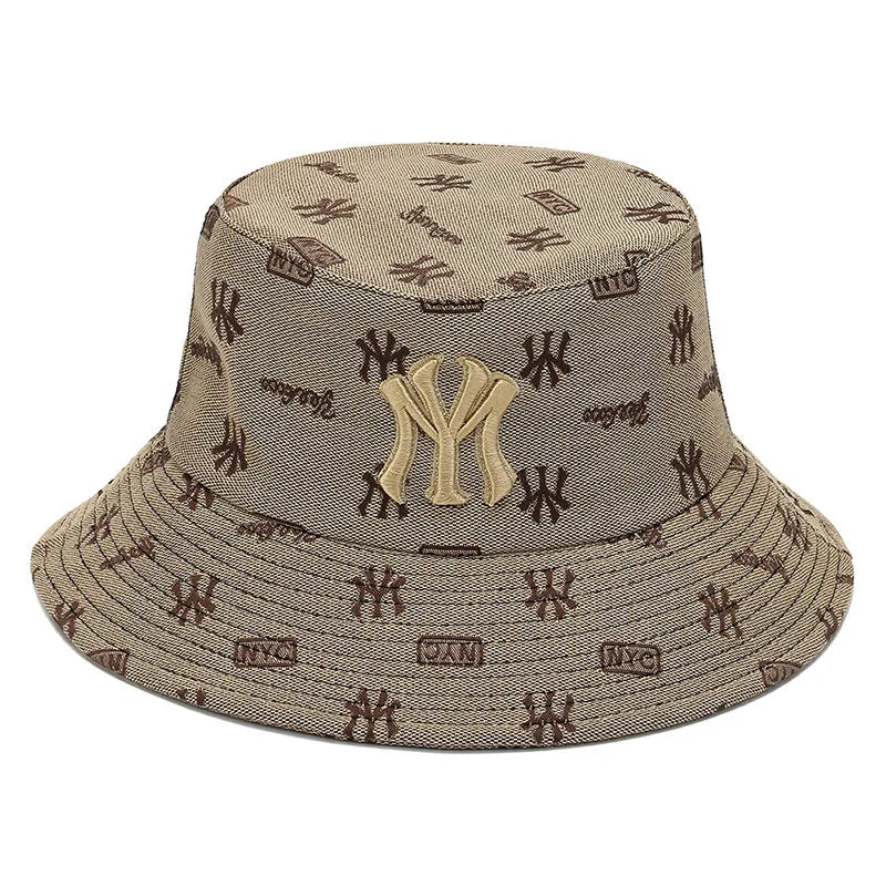 Unisex Letter Embroidery Fisherman Hat Women Summer Versatile Sunscreen Hats Sun Hat Men Trend Bucket Hats