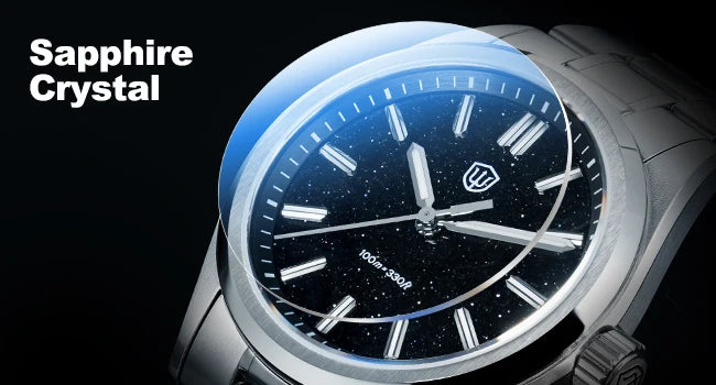 Watchdives New WD0003B ‌Aventurine Dial Watch VH31 Sweep Movement Sapphire Crystal Luminous 100m Waterproof 36mm Vintage Watche