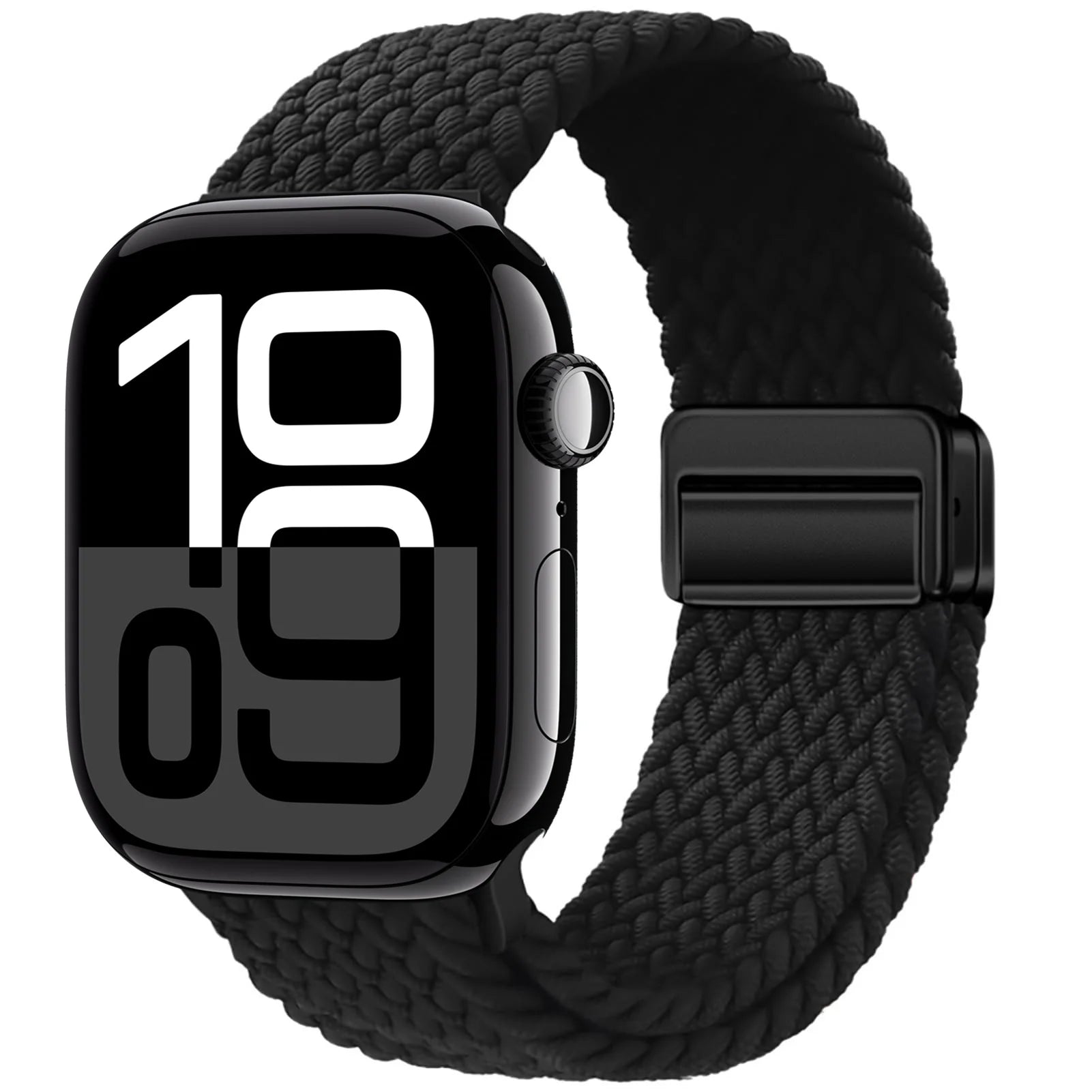 Braided Band For Apple Watch Strap 44mm 40mm 45mm 46mm 49mm 41mm 38 Magnetic Nylon Bracelet iWatch series se 7 6 8 9 10 Ultra 2