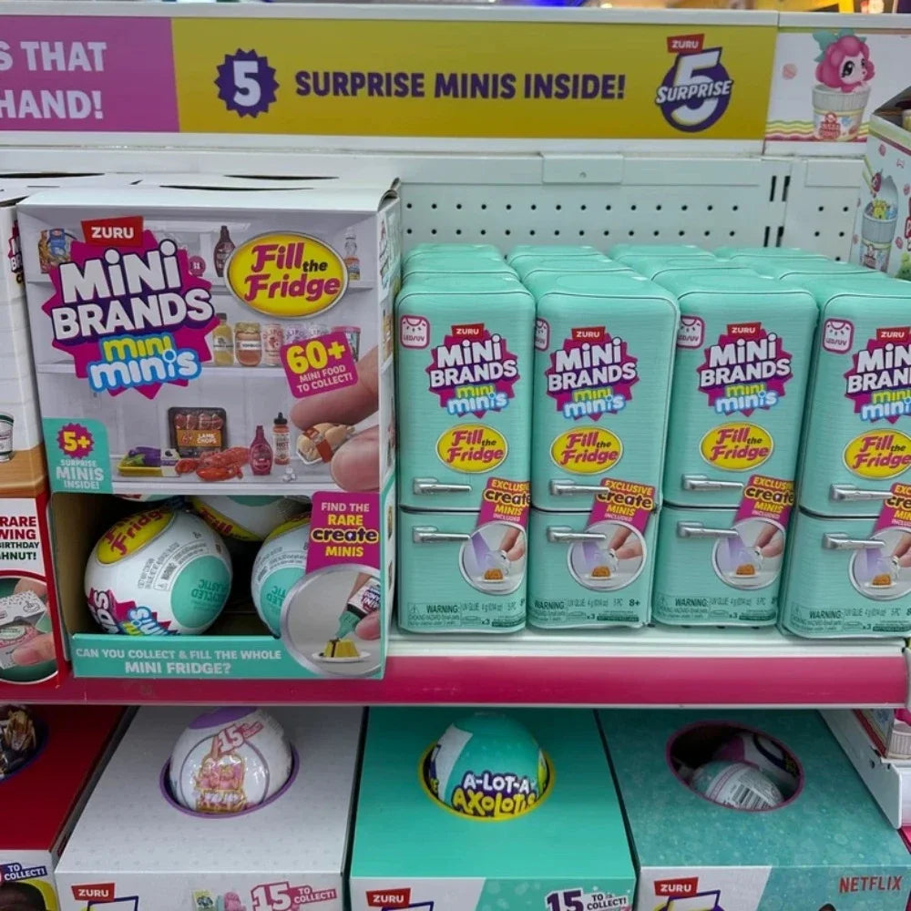 Zuru Food Series Mini Brands Fill The Fridge Series Brands Master Chef Tiny Create Krispy Kreme Retro Grocery Food The Fridge