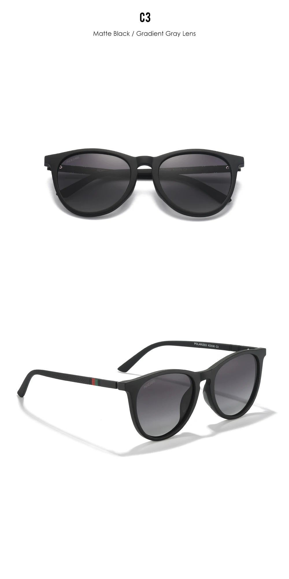 KDEAM Women's Vintage Sunglasses Polarized And Photochromic Lenses Sunscreen Sunglasses Female For Traveling Driving Hiking