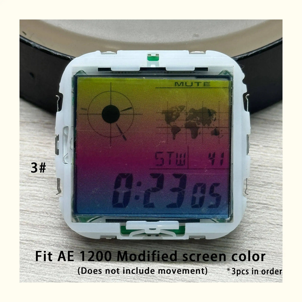 Color Display Film for Casio AE-1200 AE-1300, DIY Screen Modification Overlay Sticker, High-Quality Watch Dial Upgrade Kit