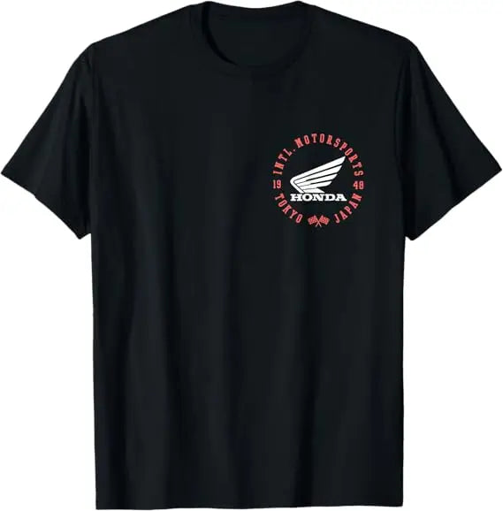 Honda Trendy Hot Items 2026 T Shirt Men Summer Cotton Tees Moto Racing Graphic T Vintage Tops Male Style Clothing Hot Sale