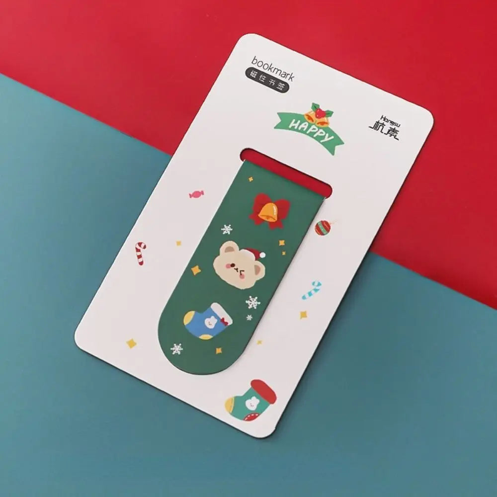 Office Supplies Gifts For Teacher Student Stationery Reading Marker Magnetic Bookmarks Christmas Bookmarks Book Page Folder