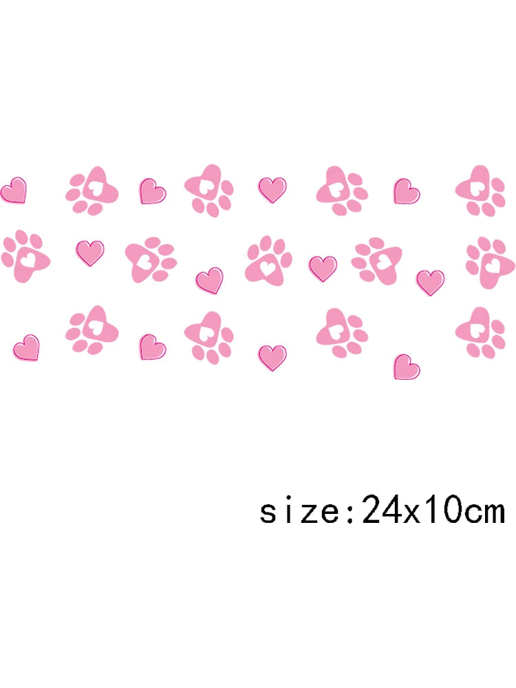 1PCS Cartoon Cute Dog Design UV Transfer Sticker For 16oz Cup Wrap Custom Label DIY Logo Self Adhesive Dog Uv Dtf Stickers