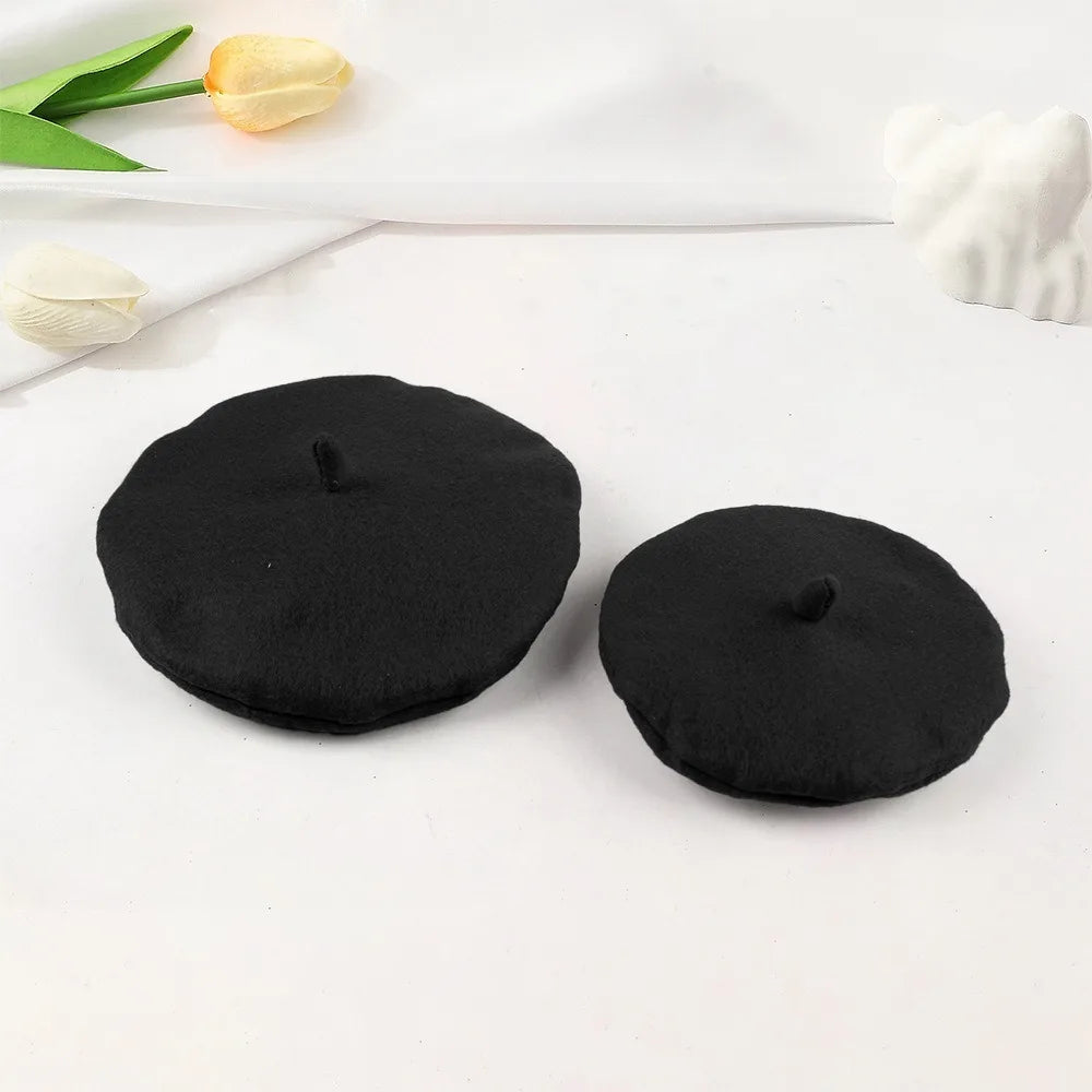 Pet Accessories Cute Cat Beret Hat Fashionable Red Black Cat Sunscreen Hat Breathable Comfortable Cat Dog Caps Outdoor Indoor