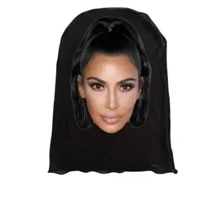 Kanye Mask 3D Printed Elastic Mesh Full Face Mask For Men Women Cosplay Headwear Hip Hop Fashion Balaclava Hood Hat Headgear