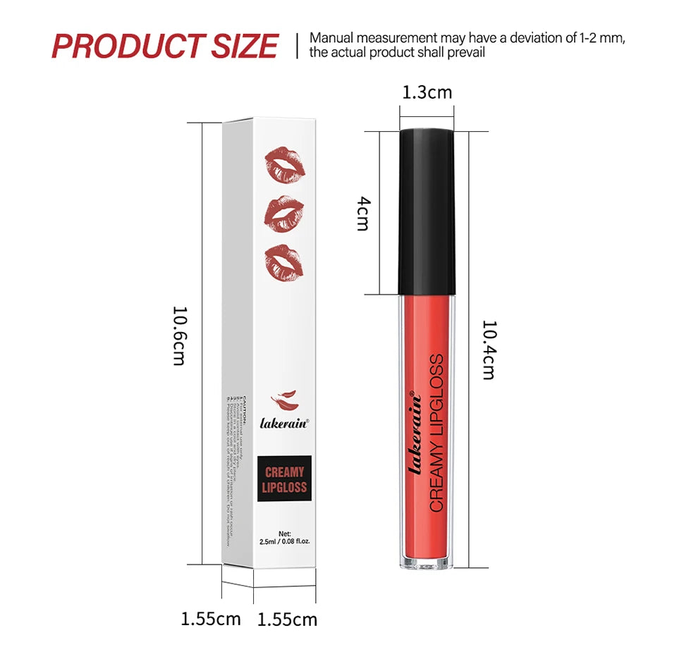 Waterproof Liquid Lipstick 8 Color Vitamin E Makeup Sets Lip Glosses Lip Plumpers Lip Cream Valentine's Day Gifts