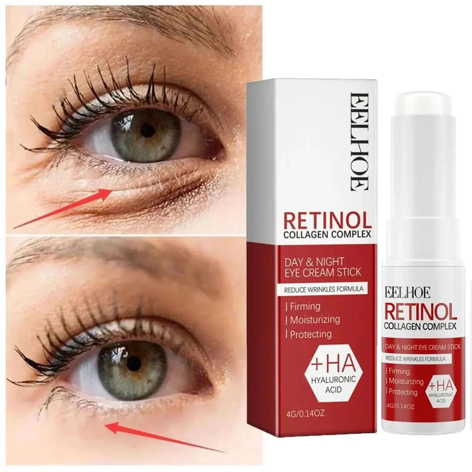 Retinol Wrinkle Removal Facial Kit Instant Firming Enhancement Anti Aging Serum Fading Fine Line Whitening Korean Skincare