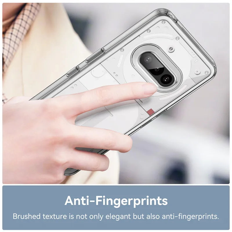 For Nothing Phone 3a Case Nothing Phone 3a Cover Funda Clear PC + TPU Shockproof Slicone Protective Phone Cover Nothing Phone 3a