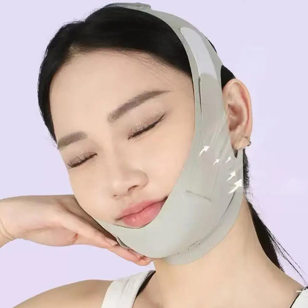 Full Face Shaping V Face Contour Lifting Facial Artifact Firm Nasolabial Folds Double Chin Improve Sleep Polyester Mask Bandage