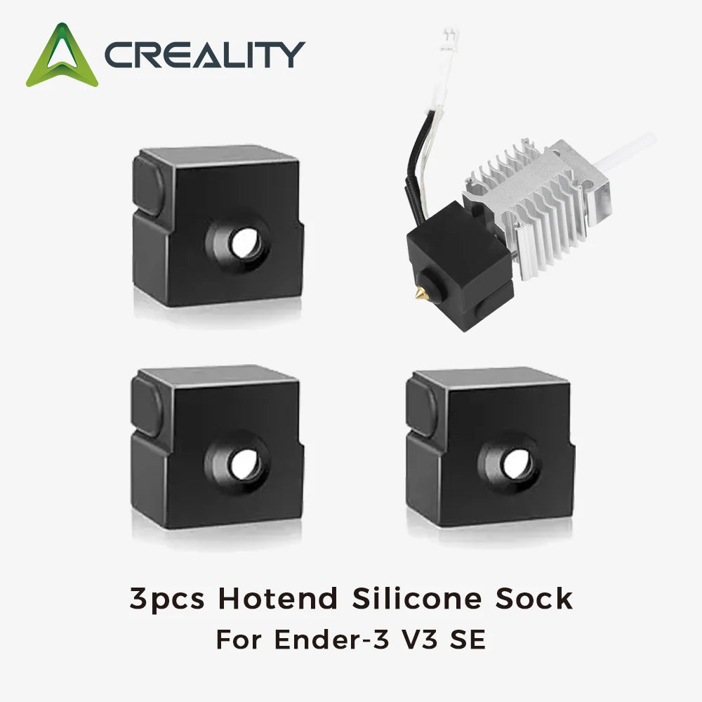 Creality Ender 3 V3 SE Silicon Sock 3pcs Heat Resistant Hotend Silicone Cover Original 3D Printer Accessories For Ender-3 V3 SE