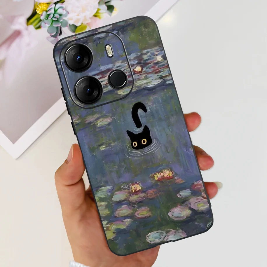 For Tecno Pop 7 Pro Pop7 Case Fashion Marble Soft Silicone Matte Coque For Tecno Spark Go 2023 Funda Pop7Pro BF6 BF7 BF7h Bumper