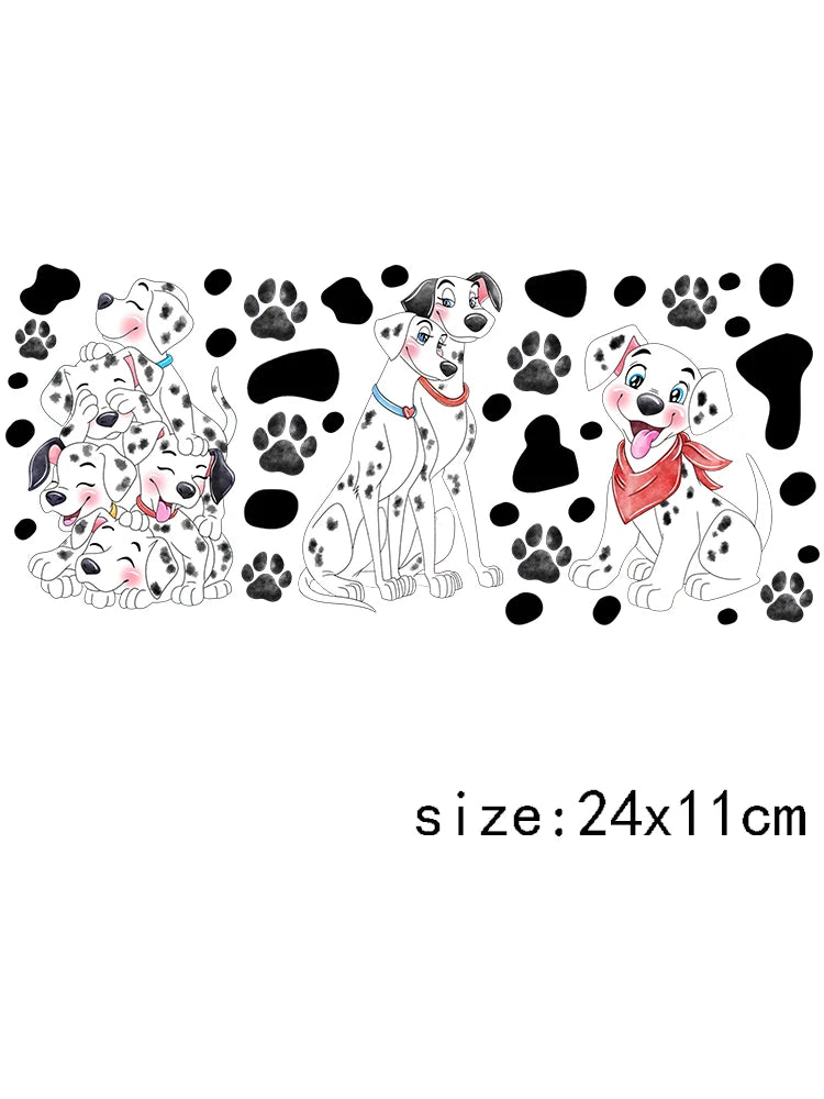 1PCS Cartoon Cute Dog Design UV Transfer Sticker For 16oz Cup Wrap Custom Label DIY Logo Self Adhesive Dog Uv Dtf Stickers