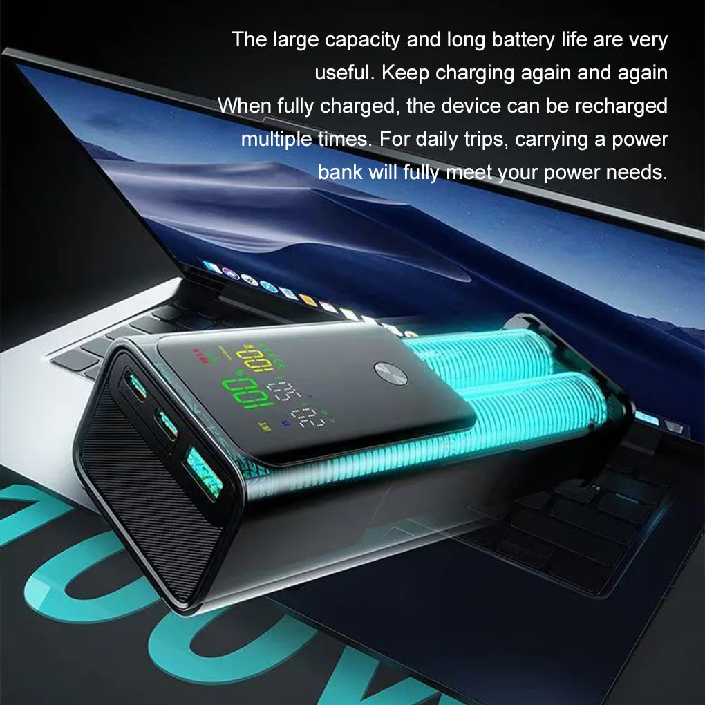 100W Portable Power Source Power Bank For Phone Fast Charging Universal 20000mAh External Power Bank for Iphone Xiaomi