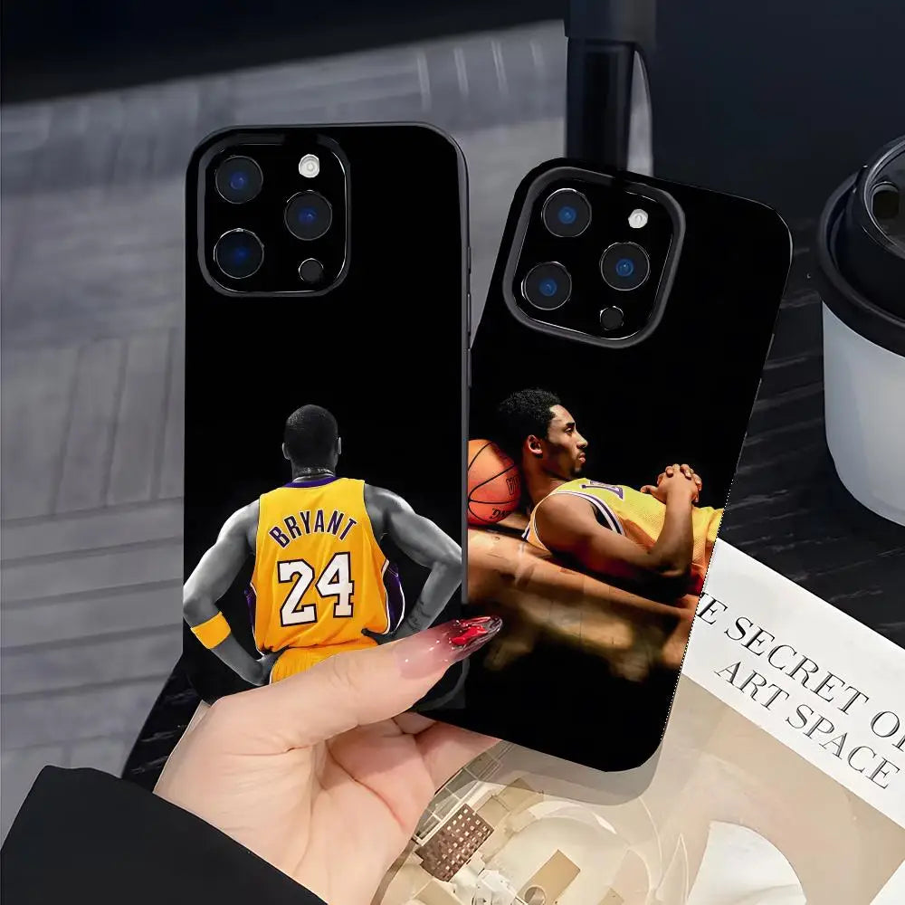Basketball Fan K-Kobe Bryant Phone Case Black Matte Thin Anti-collision Phone Case For IPhone17 16 15 14 ProMax