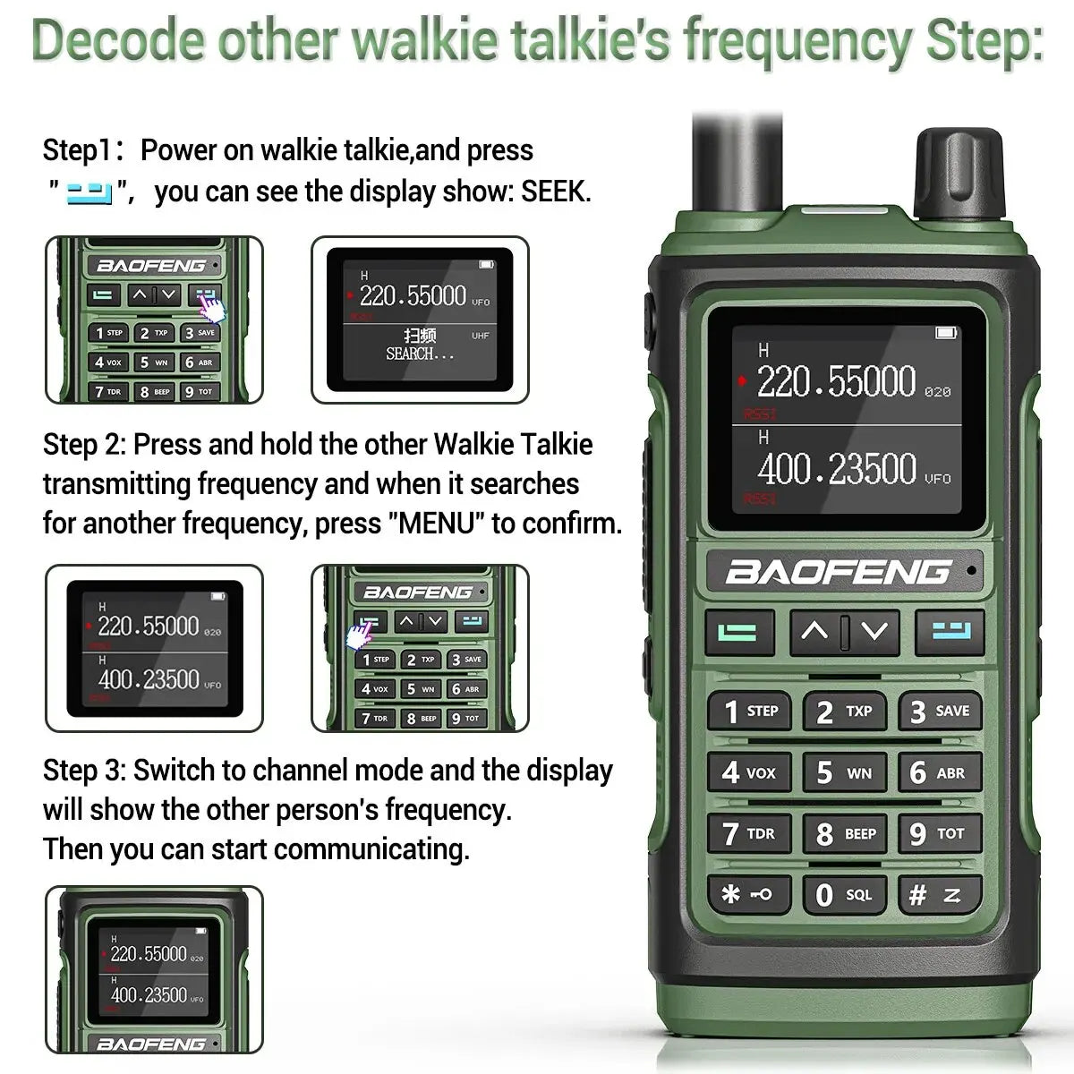 Baofeng UV 17 Pro Wireless Copy Frequency Walkie Talkie 16 KM Long Range Flashlight Type-C Charger Ham Radio UV 17 Pro L K5 5R