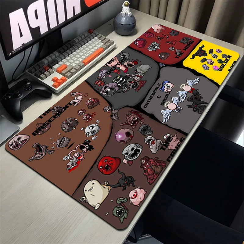 The Binding Of Isaac Xxl Mouse Pad Gamer Non-slip Mat Mausepad Computer Accessories Deskmat Gaming Keyboard Mousepad Mats Pc