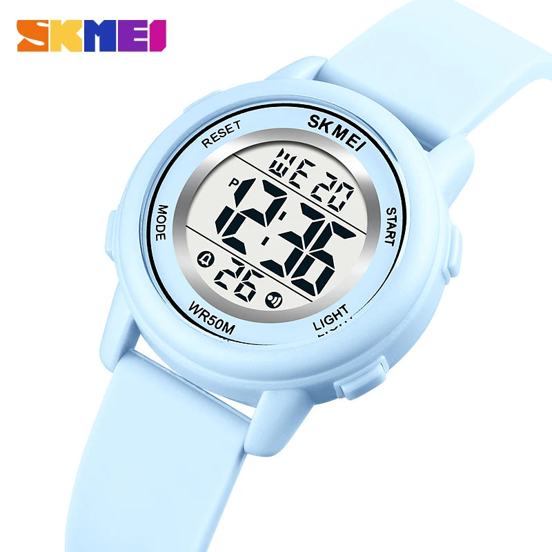 SKMEI 1721 Children Digital Color Shockproof Wristwatch for Boy Girl Sport Waterproof Colorful Kids Electronic Watch Clock 1266