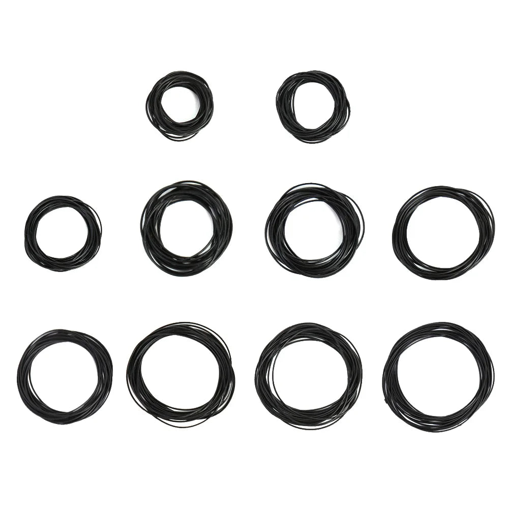 200pcs Waterproof 0.5mm/0.6mm/0.7mm O-Ring Watch Back Seal Cover Mini Rubber Washer O-Ring Watch Gaskets Watch Repair Tools