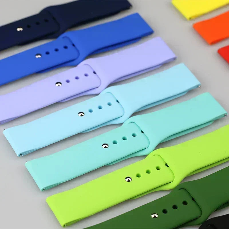 20mm 22mm Silicone Band For Amazfit GTR/GTS 2 3 4 Sport Band For Amazfit Active 2 Square/Balance 2/Cheetah Pro/Round/Bip 6 5 3