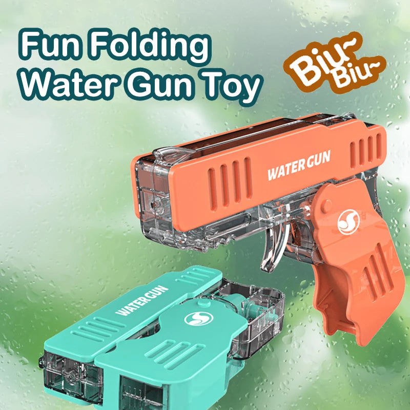 Summer Water Gun Water Beach Toy Creative Folding Water Gun Children Water Gun Toy Outdoor Mini Water Spray Gun Toys Gifts