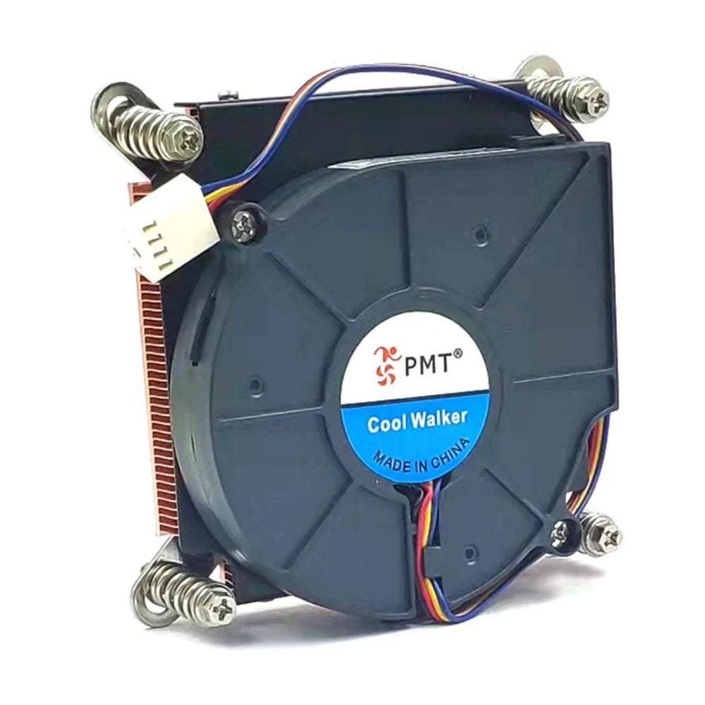 Full Pure Copper 1U Server Radiator 29mm Height Double Ball Turbo Cooling Fan LGA1700 2011 1200 115x AM4 AM5
