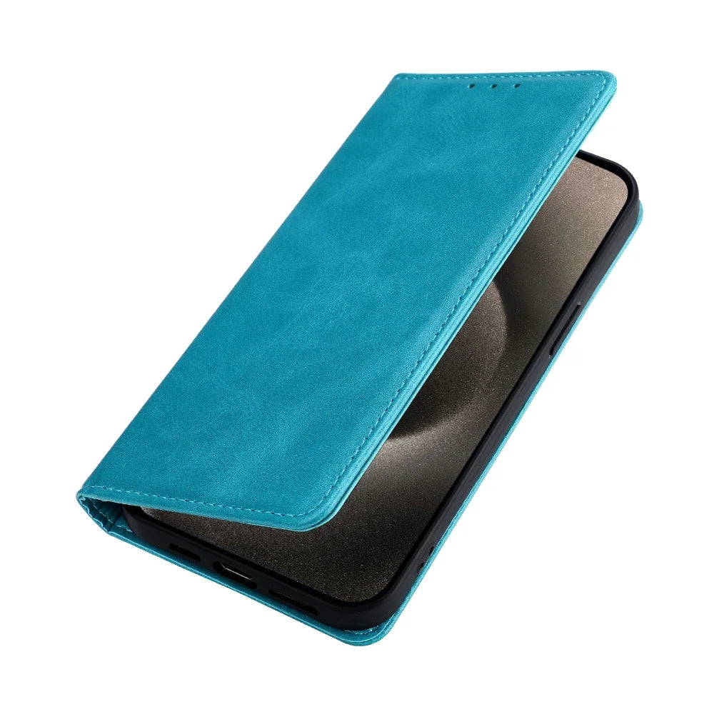 Wallet With Card Slots Holder Magnetic Flip Leather Book Case for Motorola E14 G64 G64Y G85 G54 Moto G Power G Play G 5G 2024