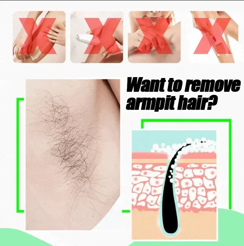 Body Hair Removal Spray Permanent Hair Removal Hair Growth indolore crème de soins du corps