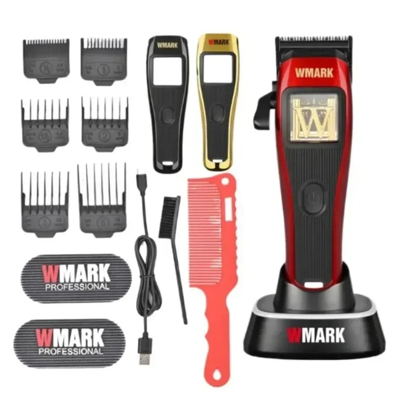 High Speed 10000RPM WMARK NG-X1  Professional Hair Clipper with Charge Base Hair Trimmer For Man Barber Haircut Machines 9V