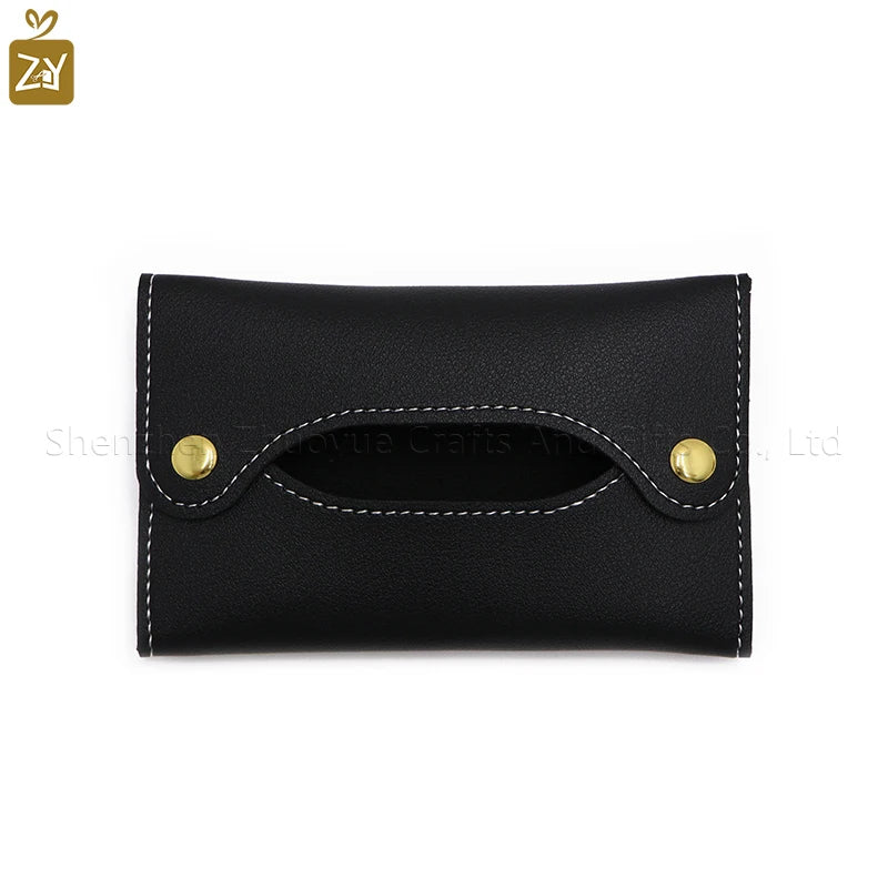 Mini Japanese style pu leather tissue bag tissue box living room bathroom tissue organizer car tissue wet towel box