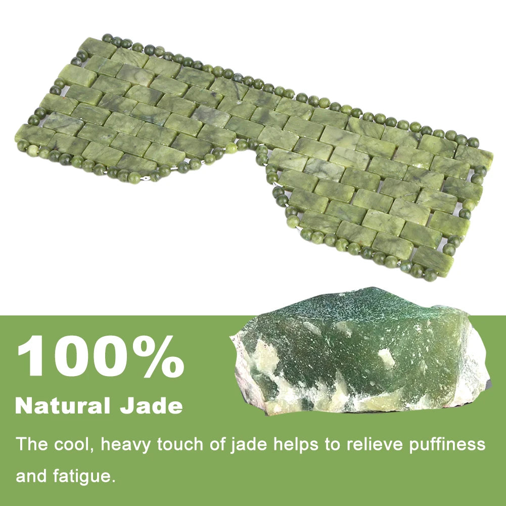 Facial Care Jade Eye Mask Beauty Cooling Cold SPA Massager Face Skincare Massage Tool Anti Aging Spa Face Skin Care Tools