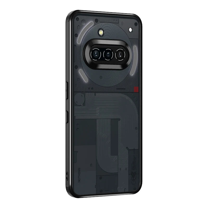 Clear Hard Case for Nothing Phone 3A Back Cover Soft Silicone Frame Anti-Knock Matte Transparent Casing Coque