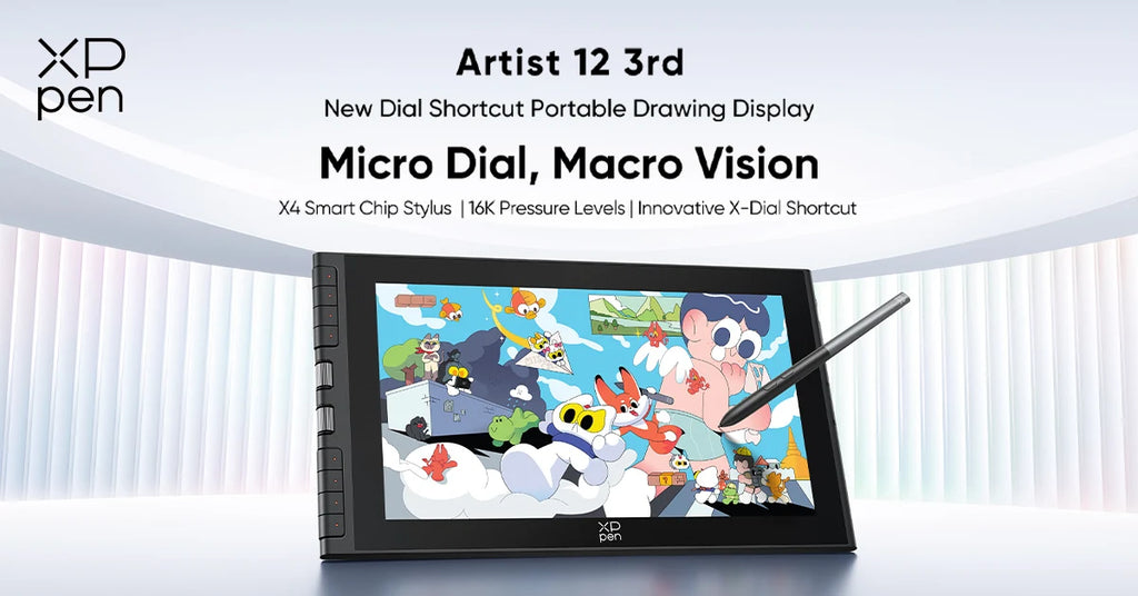 XPPen Artist 12 Pro 11.6 Inches Graphics Tablet Drawing Tablet Monitor Display Animation Digital Art with Tilt 8192 Pressure