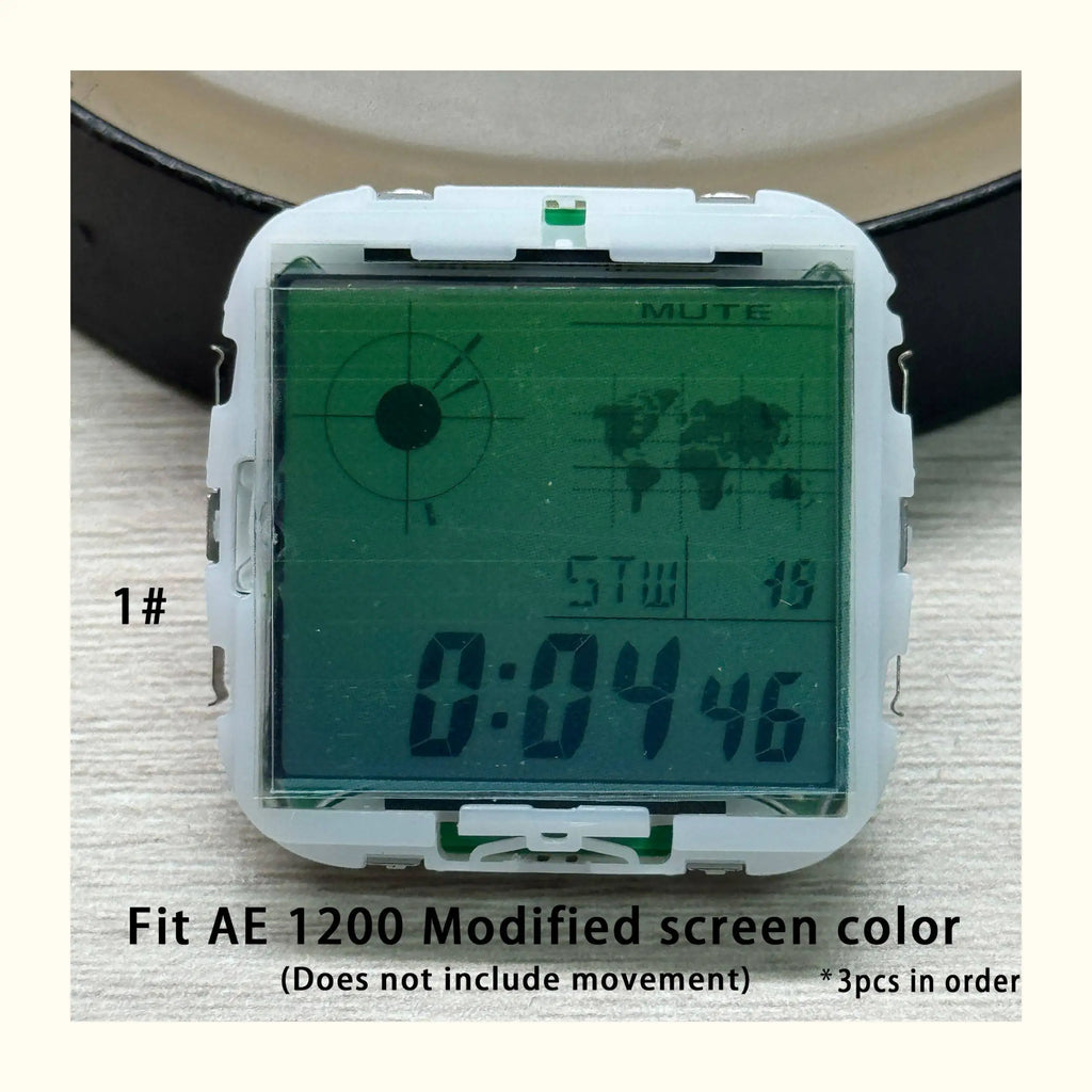 Color Display Film for Casio AE-1200 AE-1300, DIY Screen Modification Overlay Sticker, High-Quality Watch Dial Upgrade Kit