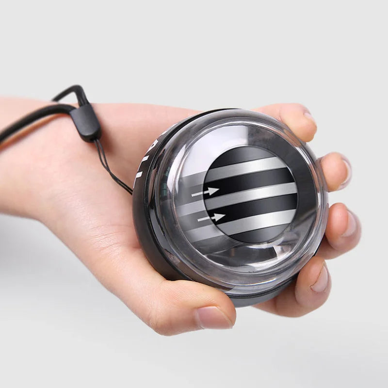 LED Wrist Ball Centrifuge Gyro Wrist Press Automatic Start Range Gyro Ball Arm Hand Muscle Strength Forearm Trainer Fitness Equi