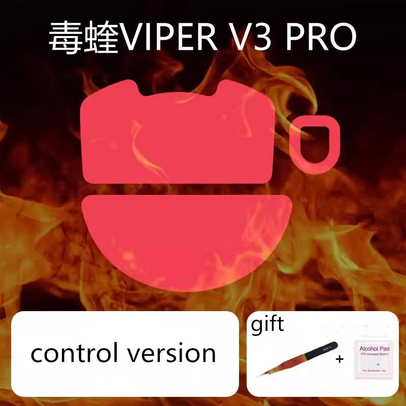 1 Set Ultraglide Mouse Skates For Razer VIPER V3 PRO Brake Control Speed Silence Mouse Feet ICE Version Mice Glides PTFE Feet