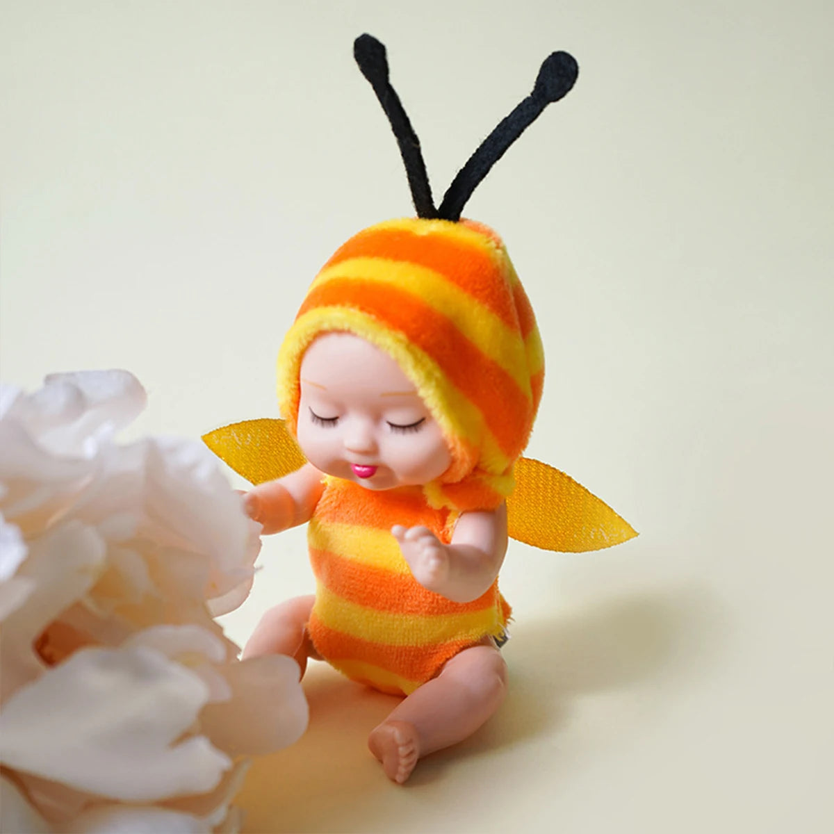 6Pcs Reborn Doll Kit Toy Simulation Princess Dolls Toy Mini Cute Sleeping Baby with Clothes Accessories Birthday Gift for Kids