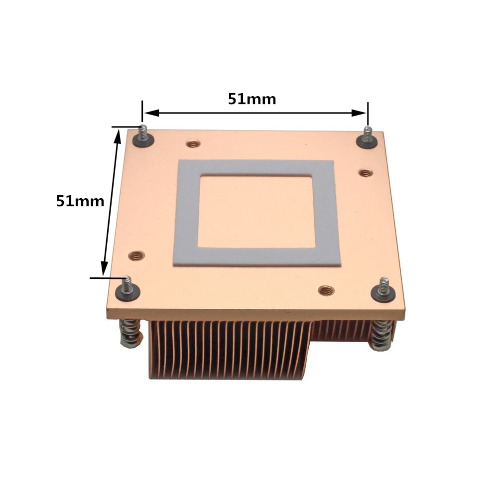 Server CPU Cooler Copper heatsink for Intel Core PGA988 989 i7-600 i5-500 i5-400 i3-300 Mobile Processor Computer cooling