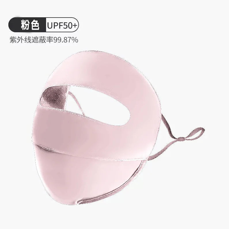 Sunscreen Mask, Ice Silk Seamless Summer Women's UV Protection 3d Three-dimensional Breathable Ice Feeling Thin Eye Corner Mask