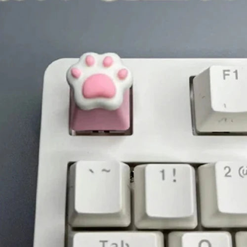 Keycap Games Backlit Cat Paw DIY Star Key Cap Mechanical Keyboards Keycaps for Mechanical Keyboards R4 Height Cherry MX Axis