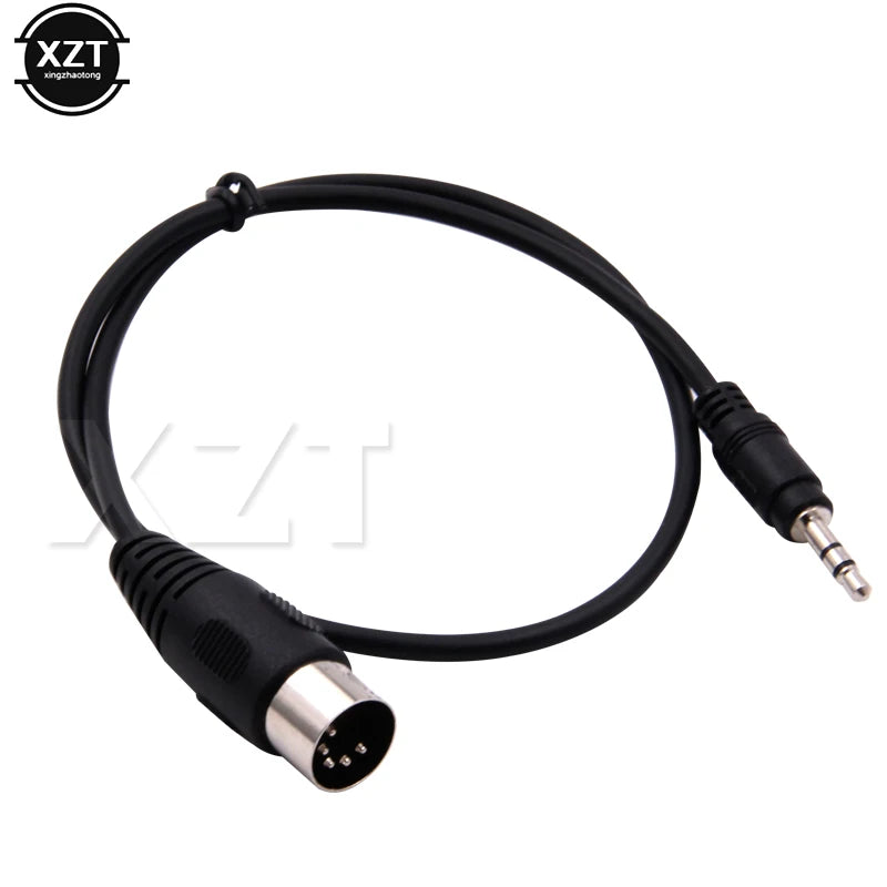 3.5mm Stereo Jack Audio Cable 3.5 mm Aux Male to MIDI Din 5 Pin MIDI Male Female Plug Audio Extension Cord for Microphone MIC