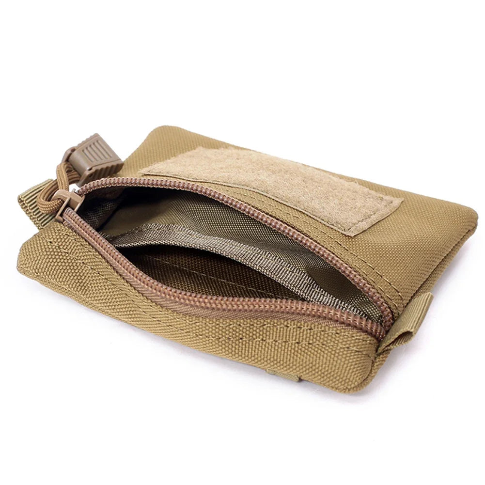 Outdoor Camping EDC Molle Wallet Waterproof Portable Travel Zipper Waist Pouch for Camping Hiking Hunting EDC Pouch
