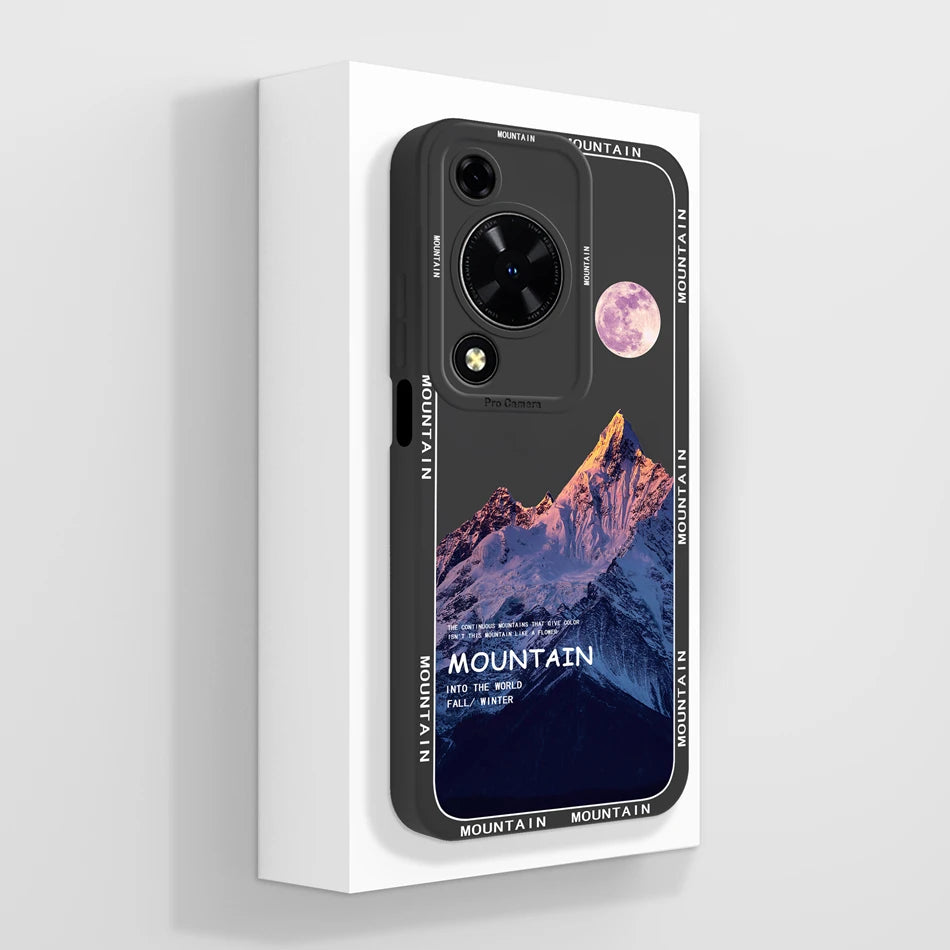 Case For Huawei Nova Y72 Cute Design Phone Cover Camera Protector Soft Liquid Silicone Funda Models MGA-LX3 Protective Bumper