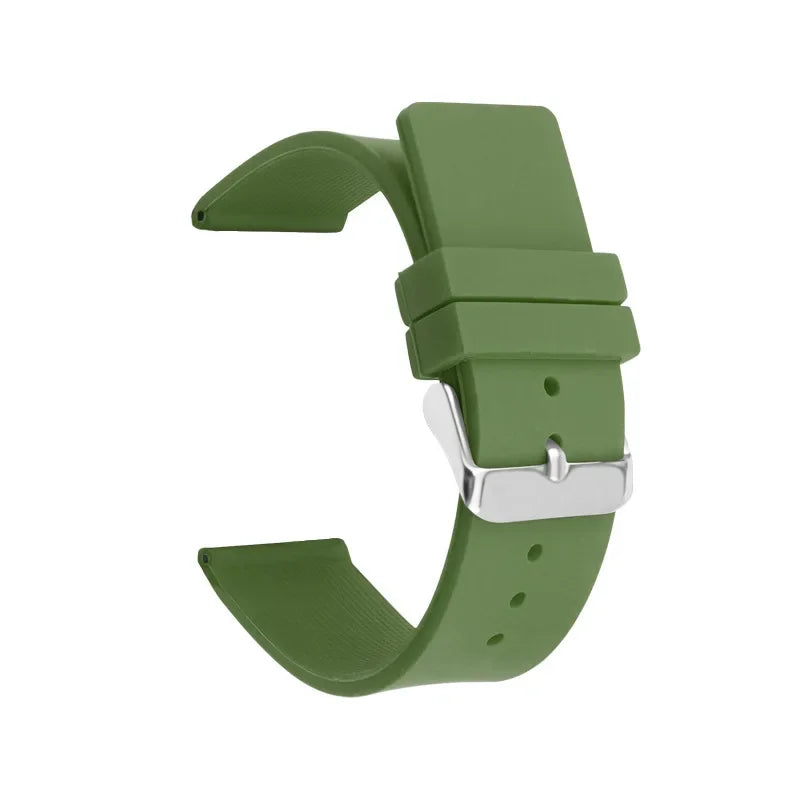 12mm 14mm 16mm 18mm 20mm 22mm 24mm Silicone Strap for Omega Soft Rubber Band Candy Color Men Women Replace Bracelet Accessories