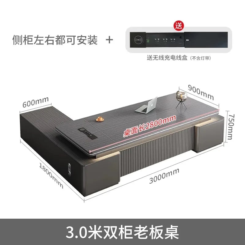 Designer Modern Computer Desk Luxury Office Table Organizer Ideal Gaming Space Office Enhancement Muebles Oficina Decoration