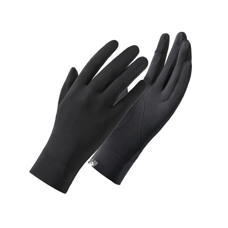 KoKossi Summer Sunscreen Gloves Breathable Anti UV Touch Screen Ice Silk Finger Flipping Gloves Riding Driving Gloves Woman
